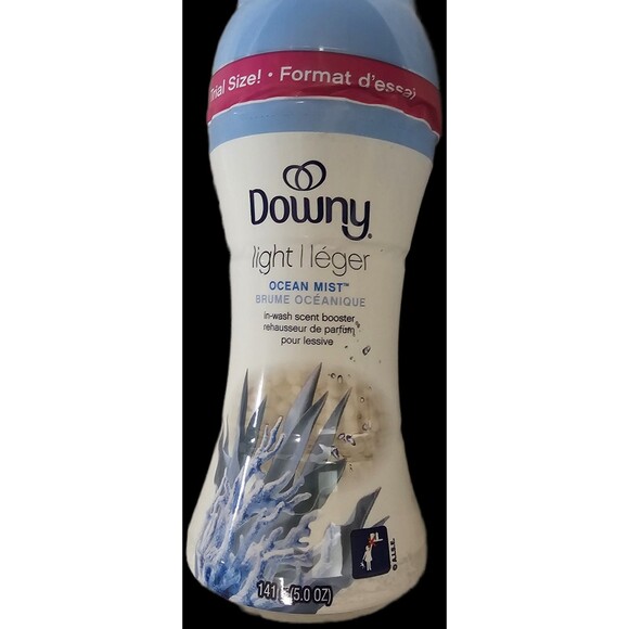 Downy Light Ocean Mist In Wash Scent Booster 5 oz Lasting Freshness Trial Size - Picture 1 of 5